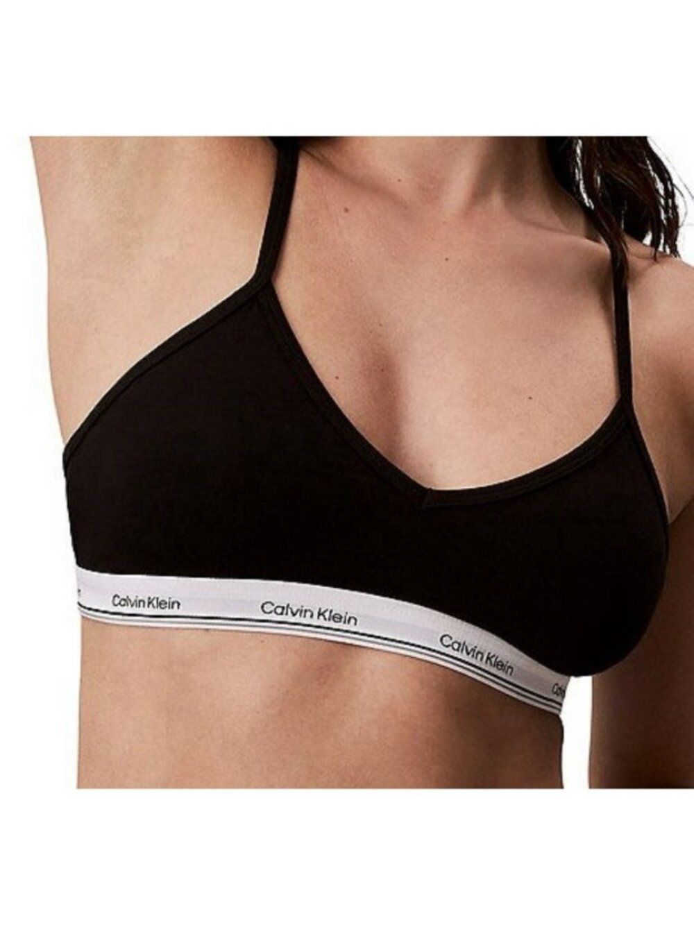 Calvin klein Cotton Modal Bralette Black XL